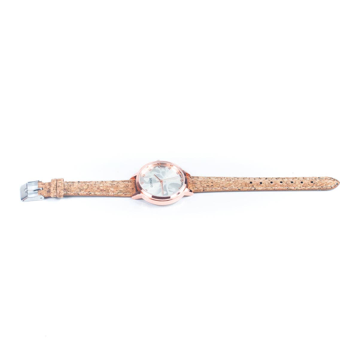 Cork watch - rose gold trim WA-439-2