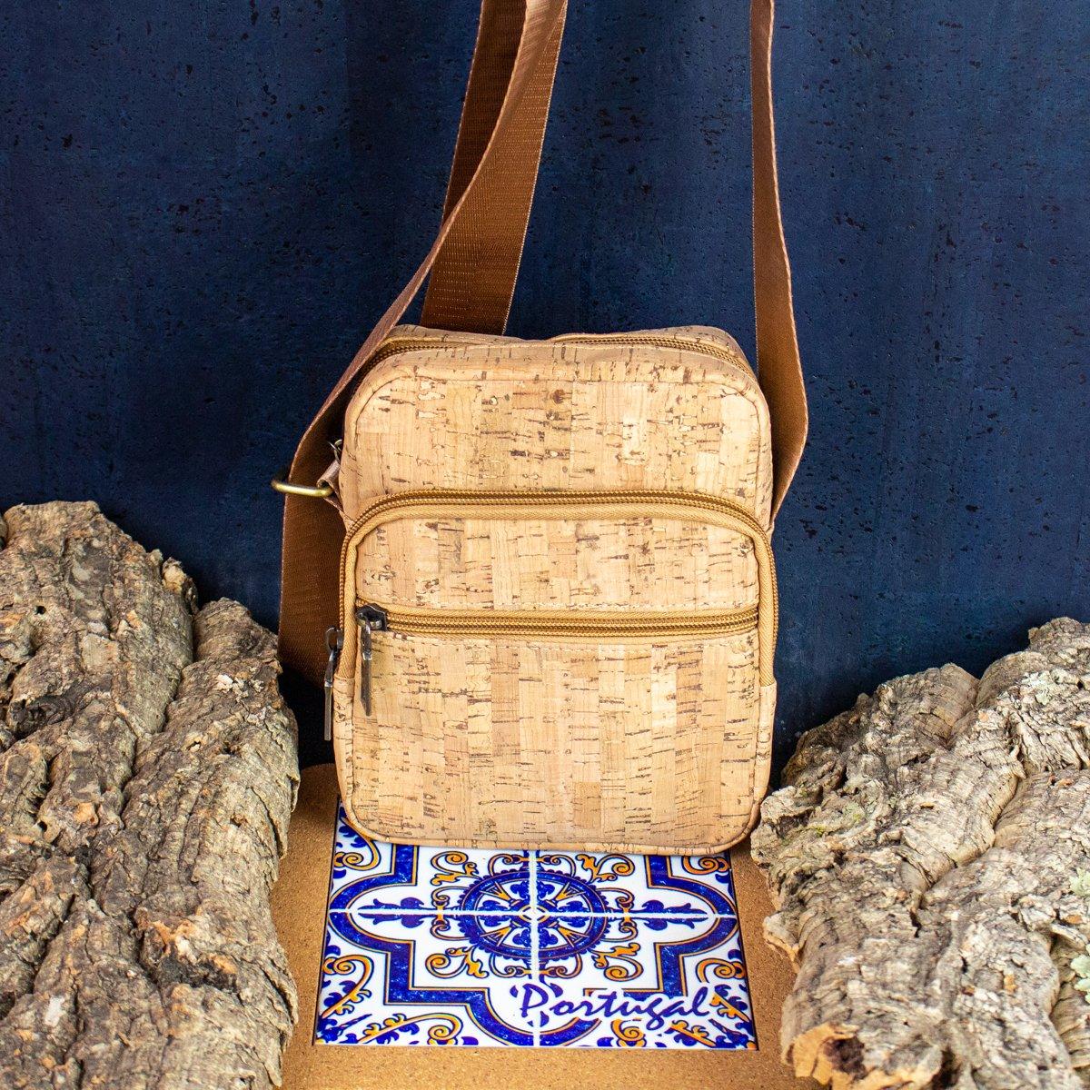 Men's Cork Leather Shoulder Bag 304-6