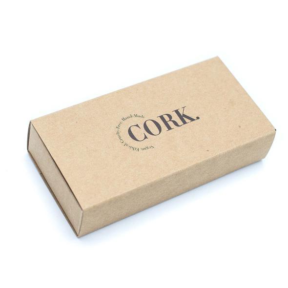 Natural cork leather unisex watch in box WA-194