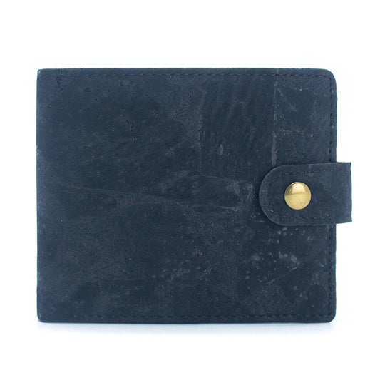 Sleek Bifold Cork Wallet with Snap Button BAG-2270-WALLET-0