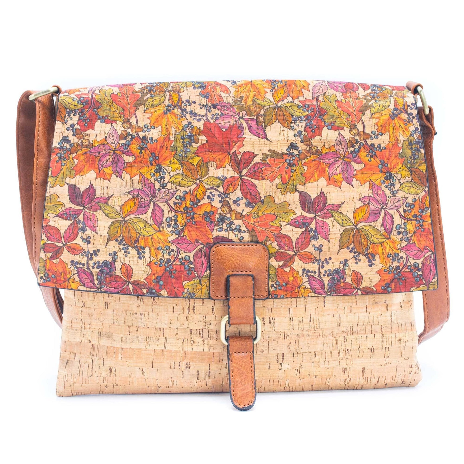 Cork Crossbody Bag with Mosaic and Floral Prints BAGD-464-7