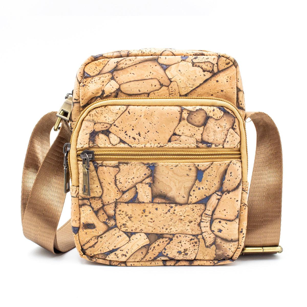 Men's Cork Leather Shoulder Bag 304-13