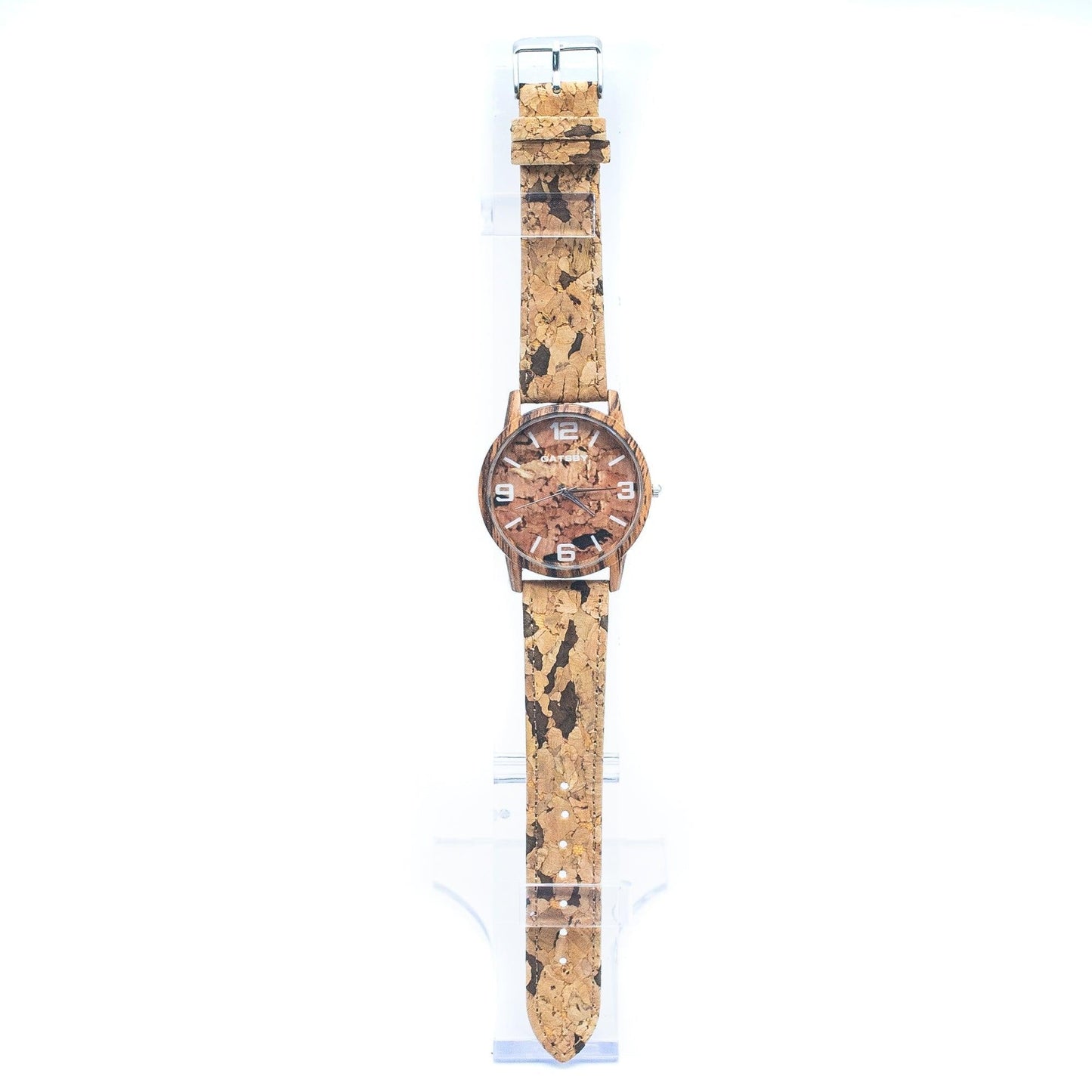 Natural cork leather unisex watch in box WA-194