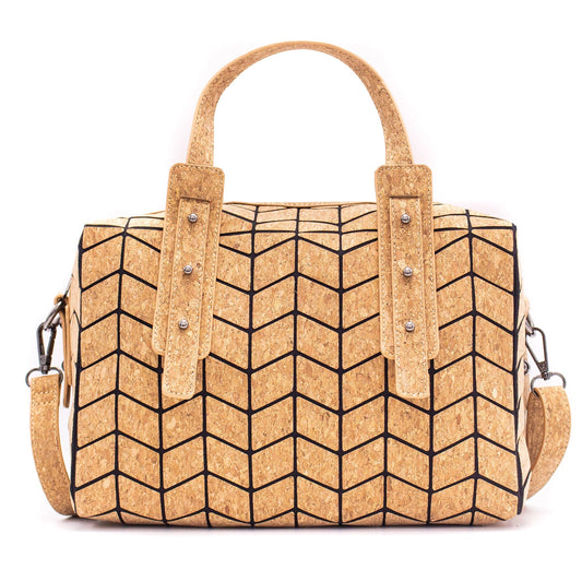 Geometric Cork Handbag for Women BAG-2062-0