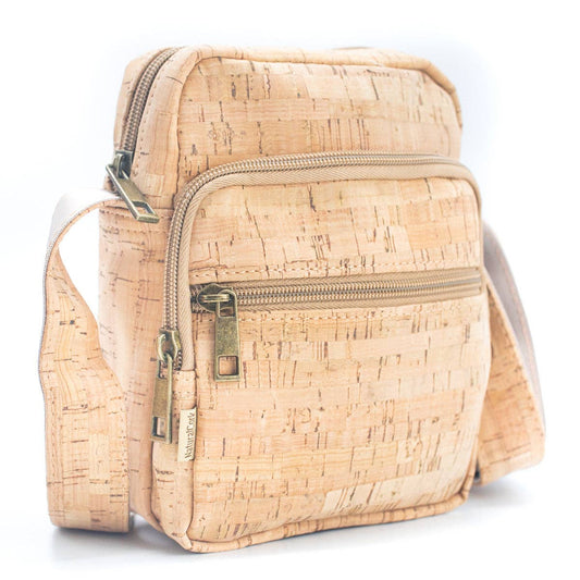 Men's Zipper Cork Messenger Bag 2246-0