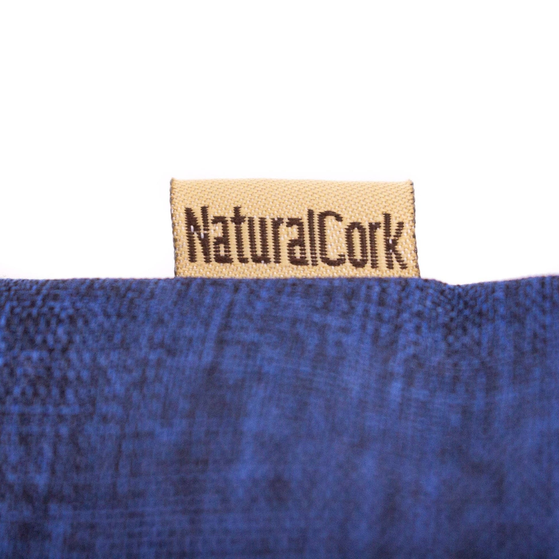 Cork with Denim Blue fabric women's Tote bag BAG-2057-C-7